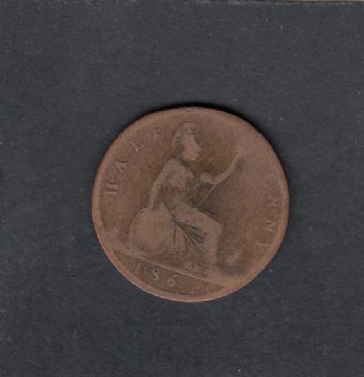 Beschrijving: 1/2 Penny  VICTORIA 